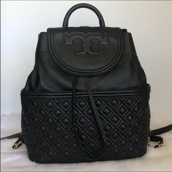 Tory Burch Handbags - Tory Burch | Fleming Black Backpack
